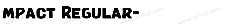 mpact Regular字体转换